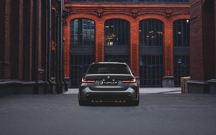 BMW M3 Touring Matte Grey вид сзади