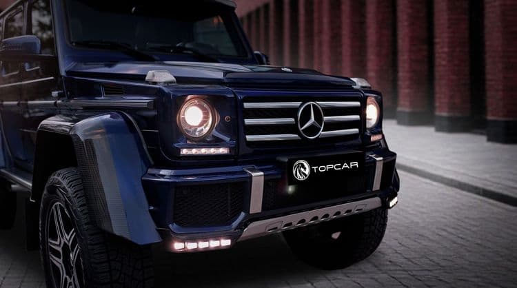 Фары Mercedes G500 4x4 дизайн внедорожника G-Class