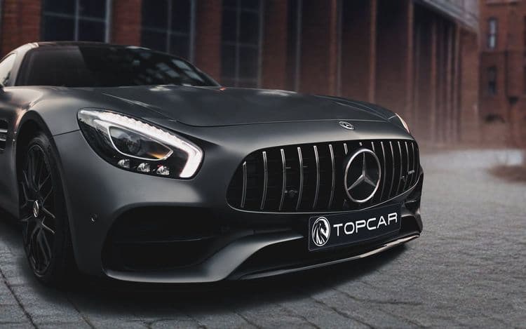 Фары Mercedes AMG GTS дизайн спортивного автомобиля