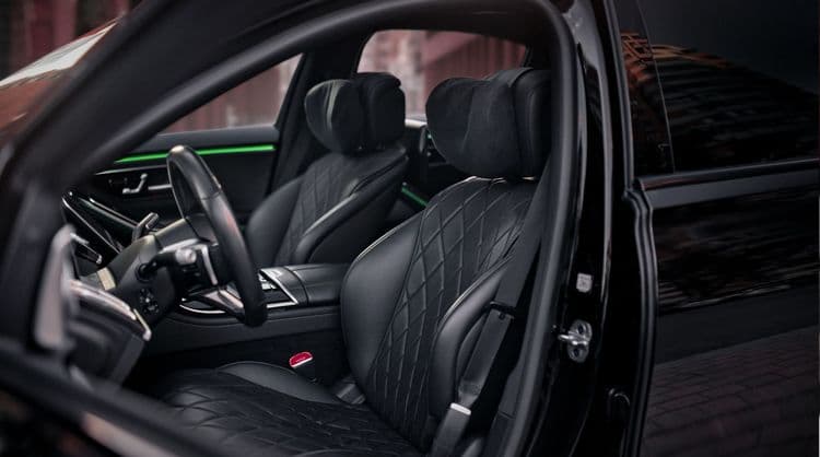 Интерьер Mercedes W223 Brabus премиальный салон представительского седана